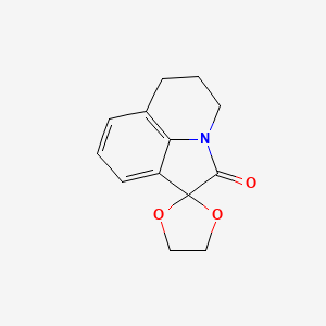 molecular formula C13H13NO3 B4799145 5',6'-dihydro-4'H-spiro[1,3-dioxolane-2,1'-pyrrolo[3,2,1-ij]quinolin]-2'-one 