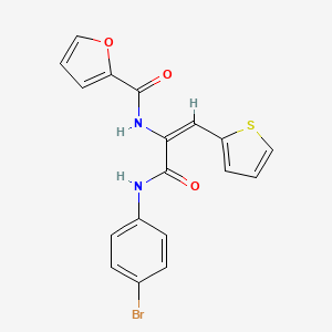 N-[1-{[(4-bromophenyl)amino]carbonyl}-2-(2-thienyl)vinyl]-2-furamide