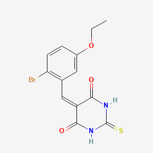 5-(2-bromo-5-ethoxybenzylidene)-2-thioxodihydro-4,6(1H,5H)-pyrimidinedione