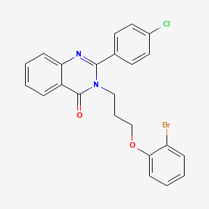 3-[3-(2-bromophenoxy)propyl]-2-(4-chlorophenyl)-4(3H)-quinazolinone