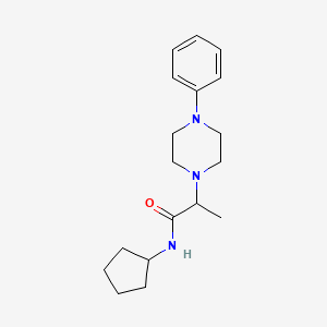 N-cyclopentyl-2-(4-phenylpiperazin-1-yl)propanamide