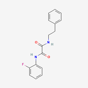 N-(2-fluorophenyl)-N'-(2-phenylethyl)ethanediamide