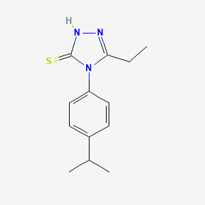 5-ethyl-4-(4-isopropylphenyl)-4H-1,2,4-triazole-3-thiol