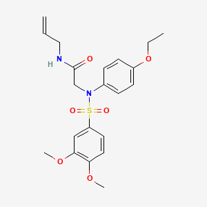 N~2~-[(3,4-dimethoxyphenyl)sulfonyl]-N~2~-(4-ethoxyphenyl)-N-prop-2-en-1-ylglycinamide