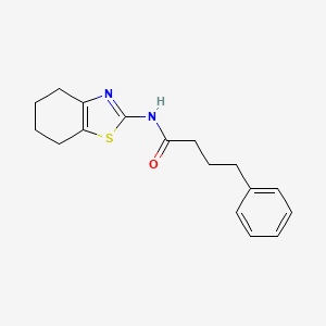 4-phenyl-N-(4,5,6,7-tetrahydro-1,3-benzothiazol-2-yl)butanamide