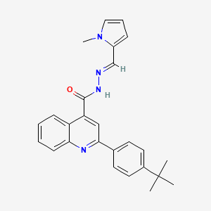 2-(4-tert-butylphenyl)-N'-[(1-methyl-1H-pyrrol-2-yl)methylene]-4-quinolinecarbohydrazide