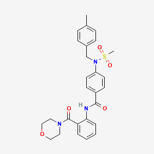 4-[(4-methylbenzyl)(methylsulfonyl)amino]-N-[2-(4-morpholinylcarbonyl)phenyl]benzamide