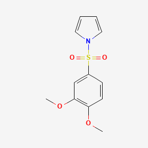 molecular formula C12H13NO4S B4799431 1-[(3,4-dimethoxyphenyl)sulfonyl]-1H-pyrrole 