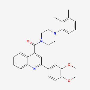 2-(2,3-dihydro-1,4-benzodioxin-6-yl)-4-{[4-(2,3-dimethylphenyl)-1-piperazinyl]carbonyl}quinoline