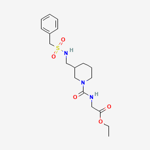 ethyl N-[(3-{[(benzylsulfonyl)amino]methyl}-1-piperidinyl)carbonyl]glycinate