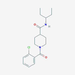 1-(2-chlorobenzoyl)-N-(1-ethylpropyl)-4-piperidinecarboxamide