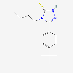 molecular formula C16H23N3S B4799486 4-butyl-5-(4-tert-butylphenyl)-2,4-dihydro-3H-1,2,4-triazole-3-thione 