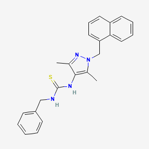 N-benzyl-N'-[3,5-dimethyl-1-(1-naphthylmethyl)-1H-pyrazol-4-yl]thiourea