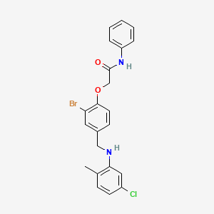 2-[2-bromo-4-[(5-chloro-2-methylanilino)methyl]phenoxy]-N-phenylacetamide