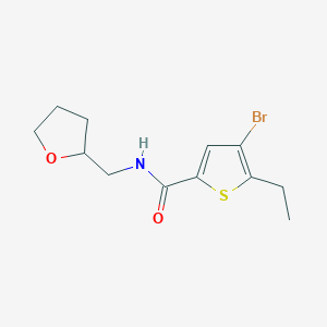 4-bromo-5-ethyl-N-(tetrahydro-2-furanylmethyl)-2-thiophenecarboxamide