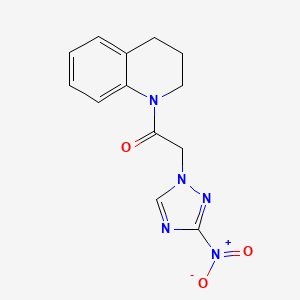 1-[(3-nitro-1H-1,2,4-triazol-1-yl)acetyl]-1,2,3,4-tetrahydroquinoline