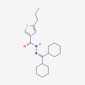 N'-(dicyclohexylmethylene)-5-propyl-3-thiophenecarbohydrazide