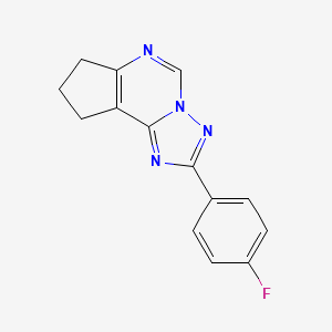 2-(4-fluorophenyl)-8,9-dihydro-7H-cyclopenta[e][1,2,4]triazolo[1,5-c]pyrimidine