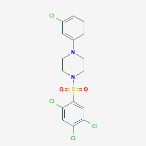 1-(3-chlorophenyl)-4-[(2,4,5-trichlorophenyl)sulfonyl]piperazine