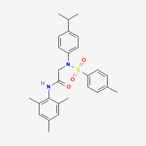 N~2~-[(4-methylphenyl)sulfonyl]-N~2~-[4-(propan-2-yl)phenyl]-N-(2,4,6-trimethylphenyl)glycinamide