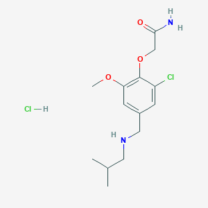 2-{2-chloro-4-[(isobutylamino)methyl]-6-methoxyphenoxy}acetamide hydrochloride