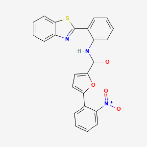 N-[2-(1,3-benzothiazol-2-yl)phenyl]-5-(2-nitrophenyl)-2-furamide