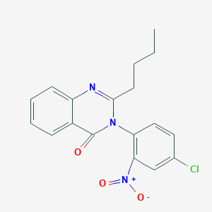 2-butyl-3-(4-chloro-2-nitrophenyl)-4(3H)-quinazolinone