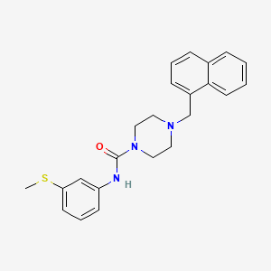 N-[3-(METHYLSULFANYL)PHENYL]-4-[(NAPHTHALEN-1-YL)METHYL]PIPERAZINE-1-CARBOXAMIDE