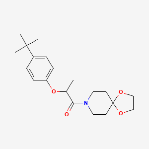 2-(4-Tert-butylphenoxy)-1-(1,4-dioxa-8-azaspiro[4.5]dec-8-yl)propan-1-one