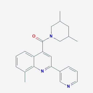 (3,5-DIMETHYLPIPERIDINO)[8-METHYL-2-(3-PYRIDYL)-4-QUINOLYL]METHANONE