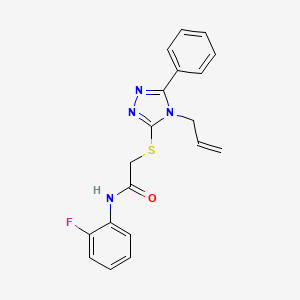 N-(2-fluorophenyl)-2-{[5-phenyl-4-(prop-2-en-1-yl)-4H-1,2,4-triazol-3-yl]sulfanyl}acetamide