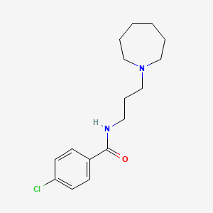 N-[3-(1-azepanyl)propyl]-4-chlorobenzamide