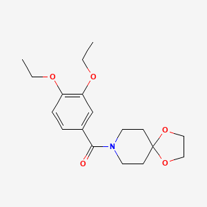 8-(3,4-diethoxybenzoyl)-1,4-dioxa-8-azaspiro[4.5]decane