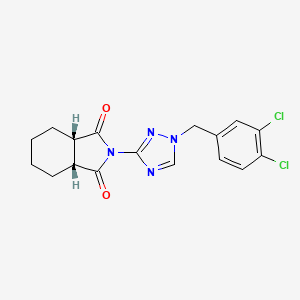 (3aR,7aS)-2-[1-(3,4-dichlorobenzyl)-1H-1,2,4-triazol-3-yl]hexahydro-1H-isoindole-1,3(2H)-dione