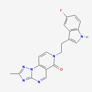 7-[2-(5-fluoro-1H-indol-3-yl)ethyl]-2-methylpyrido[3,4-e][1,2,4]triazolo[1,5-a]pyrimidin-6(7H)-one