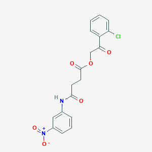 2-(2-chlorophenyl)-2-oxoethyl 4-[(3-nitrophenyl)amino]-4-oxobutanoate