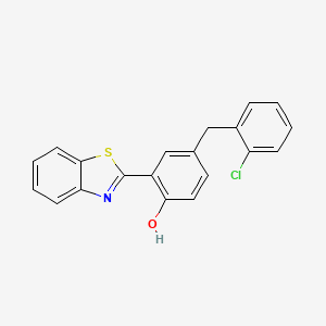 2-(1,3-BENZOTHIAZOL-2-YL)-4-[(2-CHLOROPHENYL)METHYL]PHENOL