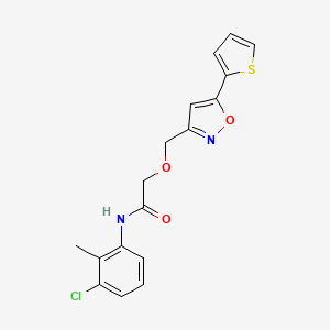 N-(3-chloro-2-methylphenyl)-2-{[5-(2-thienyl)-3-isoxazolyl]methoxy}acetamide