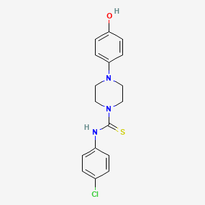 N-(4-chlorophenyl)-4-(4-hydroxyphenyl)-1-piperazinecarbothioamide