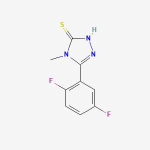 5-(2,5-DIFLUOROPHENYL)-4-METHYL-4H-1,2,4-TRIAZOL-3-YLHYDROSULFIDE