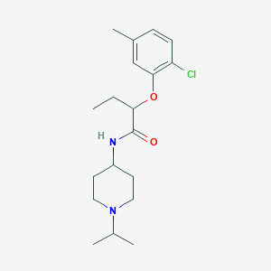 2-(2-chloro-5-methylphenoxy)-N-[1-(propan-2-yl)piperidin-4-yl]butanamide