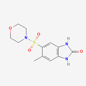 5-METHYL-6-(MORPHOLINE-4-SULFONYL)-2,3-DIHYDRO-1H-1,3-BENZODIAZOL-2-ONE