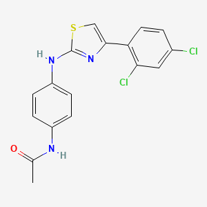 N-[4-[[4-(2,4-dichlorophenyl)-1,3-thiazol-2-yl]amino]phenyl]acetamide