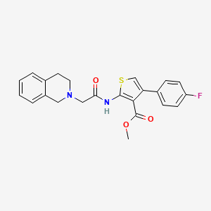 methyl 2-[(3,4-dihydro-2(1H)-isoquinolinylacetyl)amino]-4-(4-fluorophenyl)-3-thiophenecarboxylate