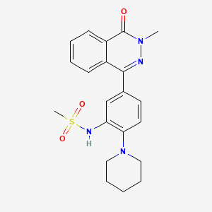 molecular formula C21H24N4O3S B4800169 N-[5-(3-methyl-4-oxo-3,4-dihydro-1-phthalazinyl)-2-(1-piperidinyl)phenyl]methanesulfonamide 