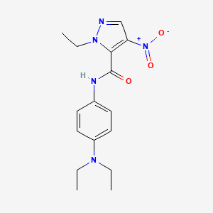 N-[4-(diethylamino)phenyl]-1-ethyl-4-nitro-1H-pyrazole-5-carboxamide