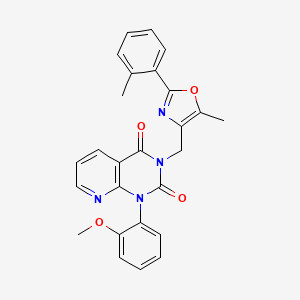 1-(2-METHOXYPHENYL)-3-{[5-METHYL-2-(2-METHYLPHENYL)-1,3-OXAZOL-4-YL]METHYL}-1H,2H,3H,4H-PYRIDO[2,3-D]PYRIMIDINE-2,4-DIONE