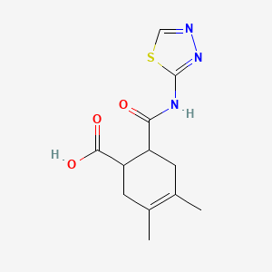 3,4-dimethyl-6-[(1,3,4-thiadiazol-2-ylamino)carbonyl]-3-cyclohexene-1-carboxylic acid