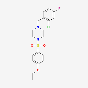 1-(2-chloro-4-fluorobenzyl)-4-[(4-ethoxyphenyl)sulfonyl]piperazine