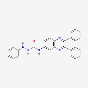 N-(2,3-diphenyl-6-quinoxalinyl)-2-phenylhydrazinecarboxamide